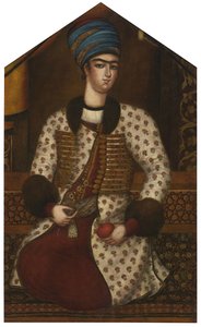 Ritratto di Rustam Khan Zand da Muhammad Sadiq