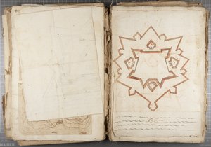 Portfolio di disegni di Mutio Oddi di Urbino e altri - Po Fiume, c.1635-40 da Muzio Oddi