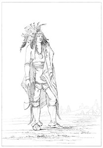 Guerriero Irochese, 1841 da Myers and Co