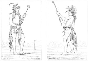 Giocatori di palla Sioux, 1841 da Myers and Co