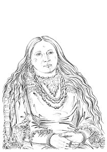 La Gemella, matrona della tribù Riccaree, 1841