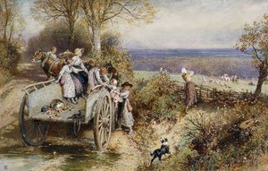 Uno sguardo ai cani: "Eccoli che arrivano" da Myles Birket Foster