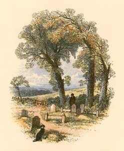 Scena di un cimitero da Myles Birket Foster