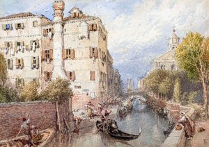 Un Canale Laterale a Venezia da Myles Birket Foster