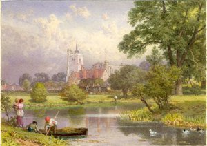 Elstow, Bedfordshire (luogo di nascita di John Bunyan) da Myles Birket Foster