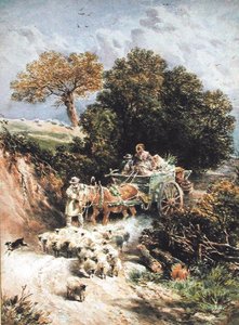 Andando al mercato da Myles Birket Foster