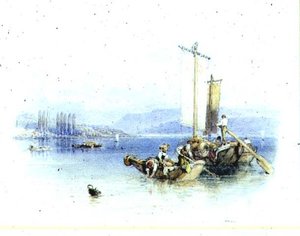 Lago di Como, Italia da Myles Birket Foster