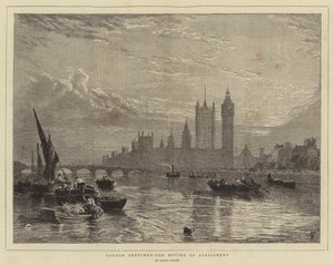 Schizzi di Londra, le Case del Parlamento