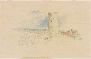 Vecchio mulino a vento su Windmill Hills, Gateshead