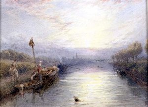 Paesaggio fluviale da Myles Birket Foster