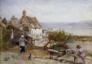 Runswick Bay, Yorkshire da Myles Birket Foster