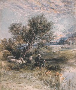 Il pescatore da Myles Birket Foster