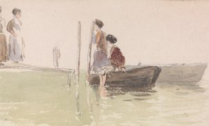 Il molo da Myles Birket Foster