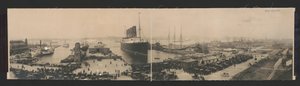 Il Lusitania alla fine del viaggio record da N.W. Penfield