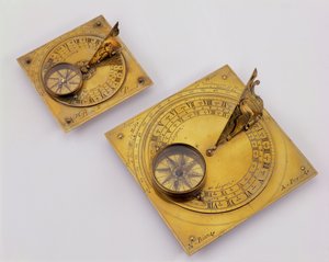 Due meridiane orizzontali mobili, Parigi, c.1720