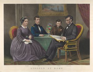 Lincoln a Casa, 1867 da Nathaniel Currier
