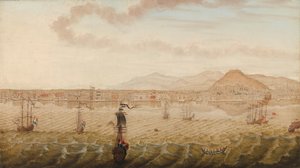 Veduta di Smirne (Izmir) da N. Knop (signed by artist)