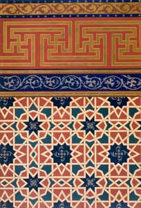 Decorazione architettonica, lavoro a mosaico, incluso il bordo da N. Simakoff