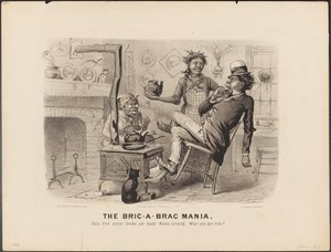Il Bric - A - Brac Mania da N. and Ives J.M. (1824-95) Currier