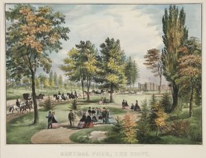 Central Park - Il viale da Currier and Ives