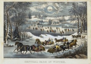 Central Park in inverno da Currier and Ives