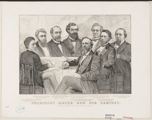 Il presidente Hayes e il suo gabinetto, c.1877