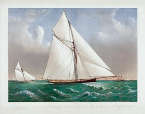 The Cutter Genesta di Currier & Ives da Currier and Ives