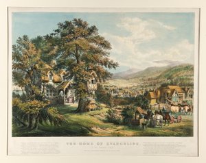 La casa di Evangeline da Currier and Ives