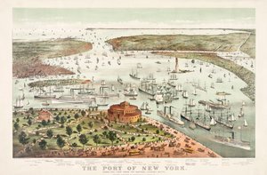 Il porto di New York di Currier & Ives