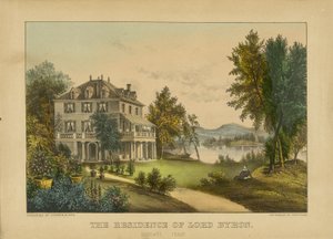 La residenza di Lord Byron da Currier and Ives