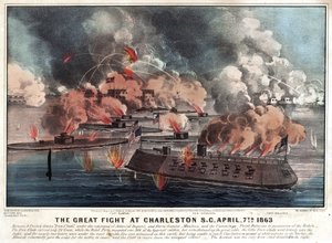 Il grande combattimento a Charleston S.C. 7 aprile 1863