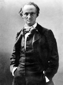 Charles Baudelaire (1821 - 1867) poeta francese, foto di Gaspard Felix Tournachon alias Felix Nadar (1820-1910) c. 1858 da Nadar