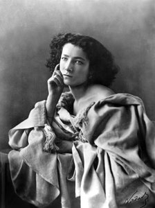 Attrice francese Sarah Bernhardt, foto di Nadar