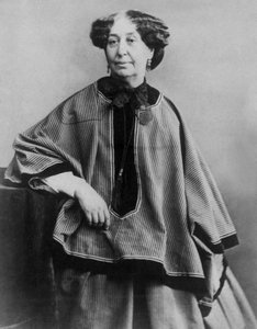 Scrittore francese George Sand (1804-1876), foto di Nadar 1864 da Nadar