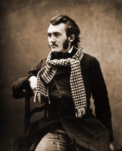 Ritratto di Gustave Doré, disegnatore e incisore 1832-1883. Fotografia di Nadar (Felix Tournachon). da Nadar
