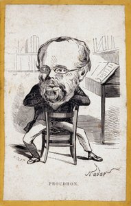 Ritratti-caricatura di Pierre-Joseph Proudhon da Nadar