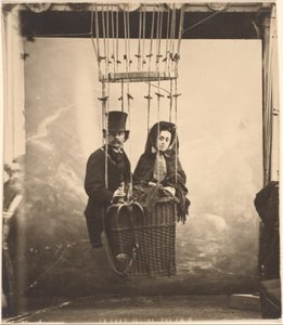 [Nadar con sua moglie Ernestine in mongolfiera] da Nadar