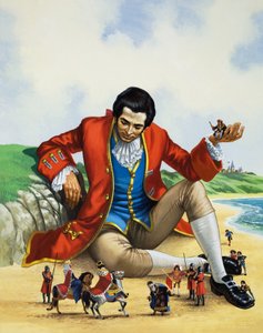 I viaggi di Gulliver (gouache su carta)