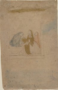 Una signora con accompagnatori, ca. 1775-80