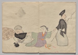 Scena dal Libro Illustrato di Kōrin (Volume 1) da Nakamura Hochu