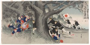 La marcia verso Pechino: Una scena della ribellione dei Boxer da Nakazawa Toshiaki