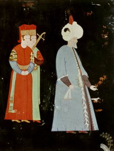 Il sultano Solimano il Magnifico (1494-1566) con due dignitari