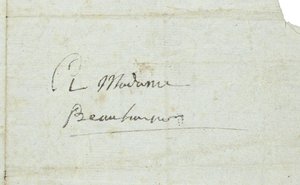 Lettera a Josephine de Beauharnais