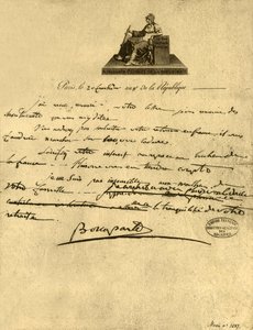 Lettera del Primo Console Napoleone Bonaparte al Conte di Provenza, 6 settembre 1800, 1921 da Napoleon Bonaparte I
