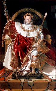 Napoleone sul suo trono imperiale, 1804 da Napoleon Bonaparte I