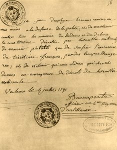 Giuramento costituzionale di Napoleone da Napoleon Bonaparte I