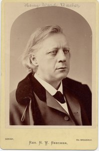 Henry Ward Beecher, clero americano e riformatore sociale da Napoleon Sarony