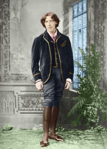 Oscar Wilde (1854 - 1900) circa 1882 (foto) da Napoleon Sarony