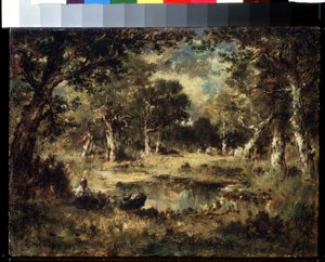 Paesaggio di foresta da Narcisse Virgile Diaz de la Peña