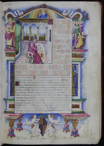 Ritratto di Johannes Tinctoris da Opus musices Joannis Tinctoris, 1483 da Nardo Rapicano
